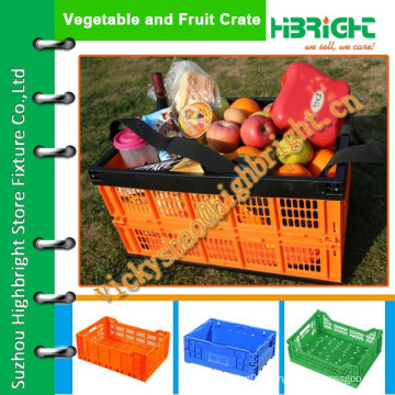 new plastic folding crate/storage box/pcinic crate